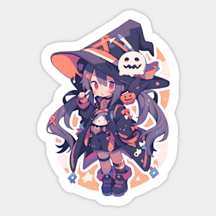 Kawaii Anime Halloween Sticker